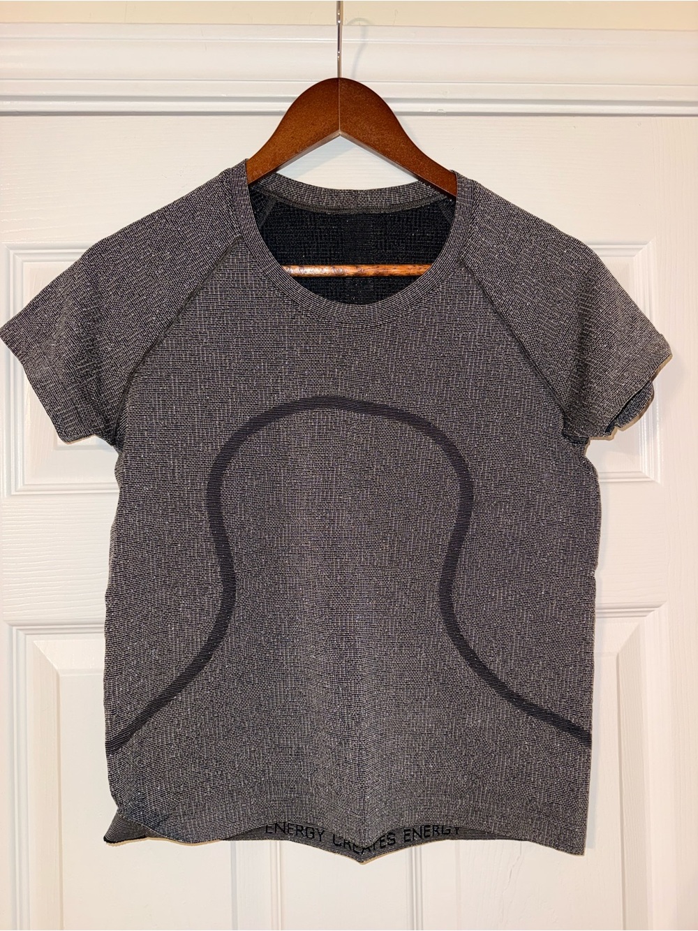 lululemon athletica Short Sleeve Tech Tee in Heather Charcoal